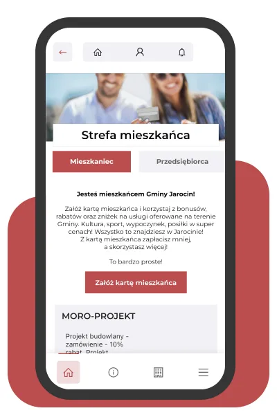 Aplikacja Jarocin.pl - strefa mieszkańca z zakładaniem Karty Mieszkańca