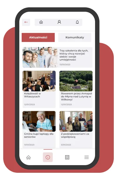 Aplikacja Jarocin.pl - aktualności i komunikaty gminy