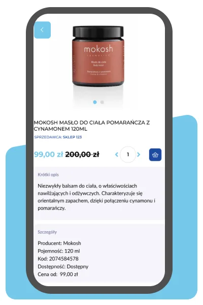 Aplikacja APH Serwis - karta produktu z ceną, opisem i szczegółami